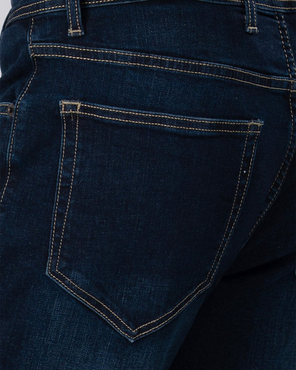 TAILORAEDGE Classic Edge Tailored Denim In Deep Blue