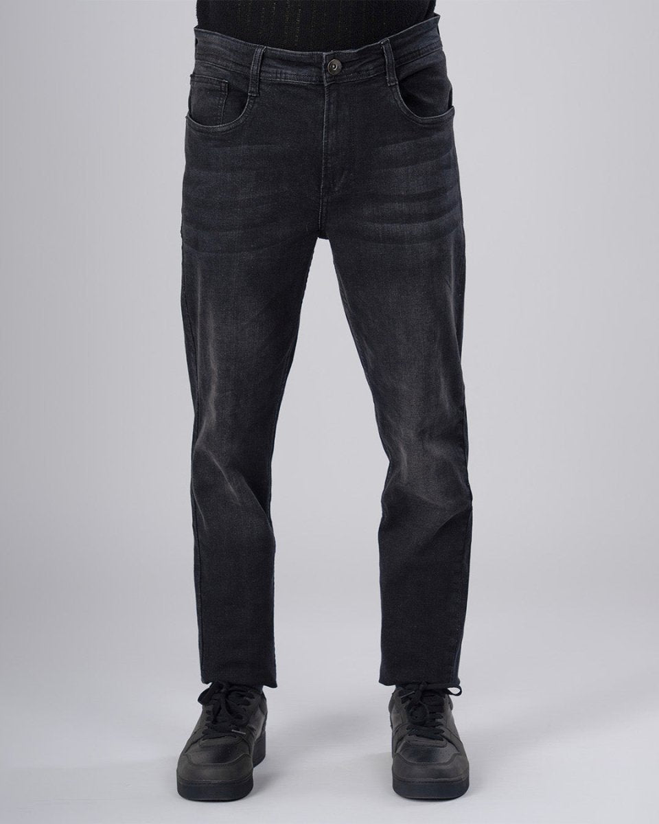 TAILORAEDGE Classic Edge Tailored Denim In Deep grey