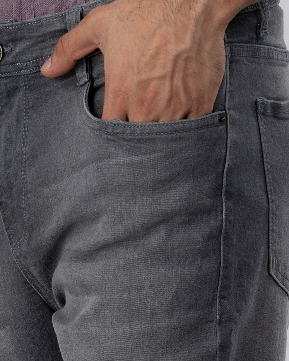TAILORAEDGE Classic Edge Tailored Denim In Grey