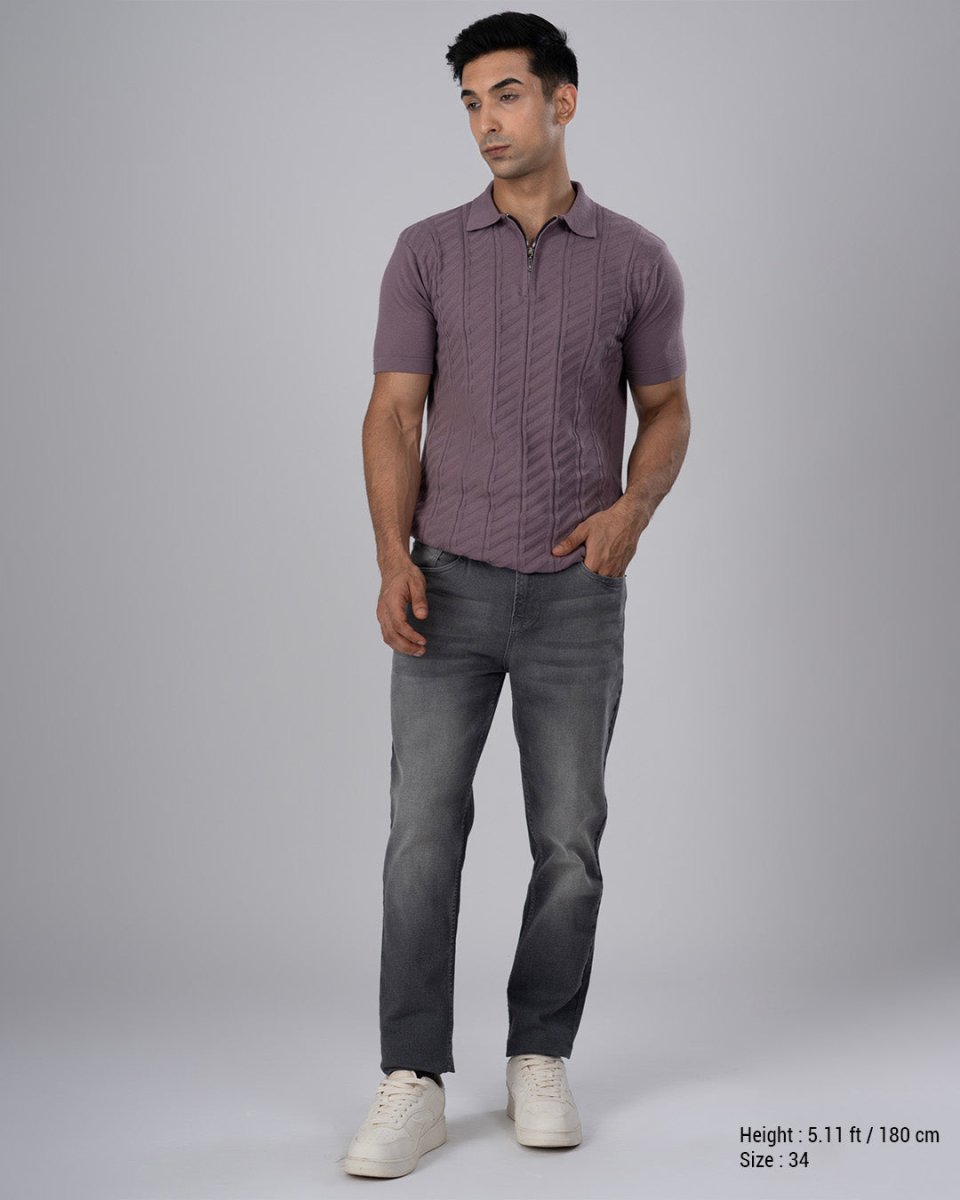 TAILORAEDGE Classic Edge Tailored Denim In Grey