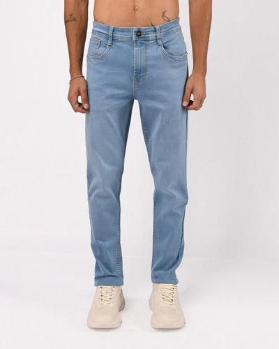 Classic Edge Tailored Denim In Light Blue