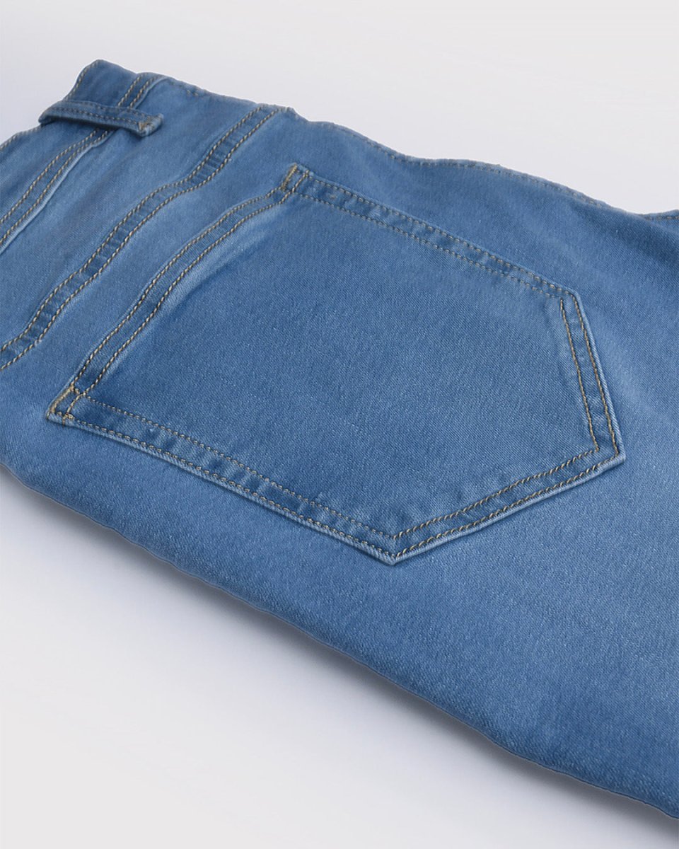 TAILORAEDGE Classic Edge Tailored Denim In Light Blue