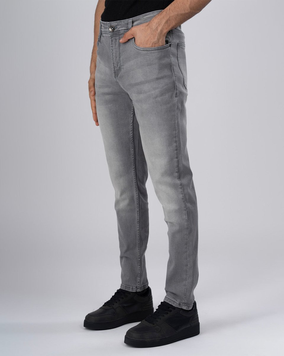 TAILORAEDGE Classic Edge Tailored Denim In Light Grey