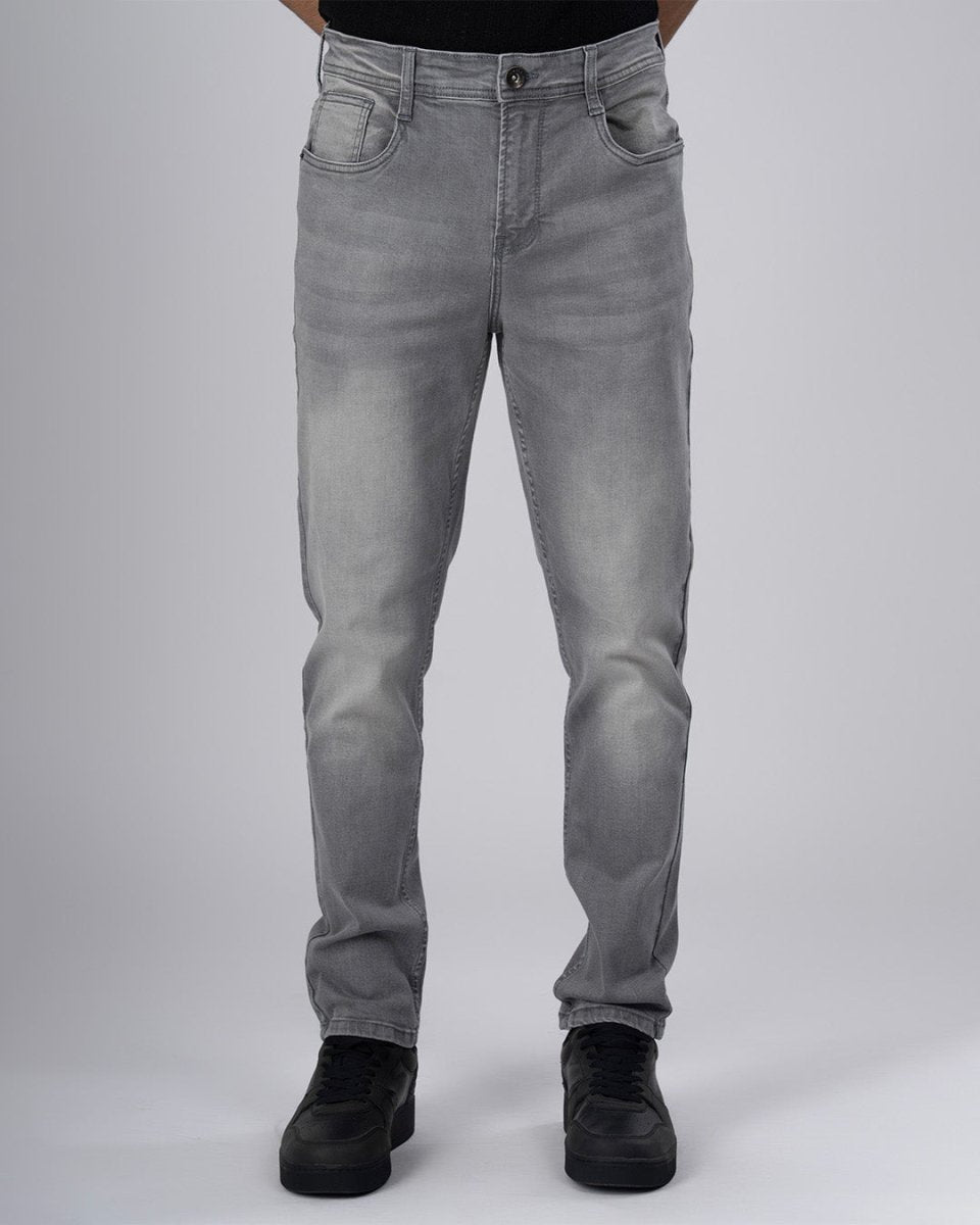 TAILORAEDGE Classic Edge Tailored Denim In Light Grey