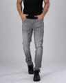 TAILORAEDGE Classic Edge Tailored Denim In Light Grey