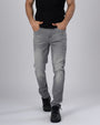 TAILORAEDGE Classic Edge Tailored Denim In Light Grey