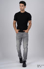 TAILORAEDGE Classic Edge Tailored Denim In Light Grey