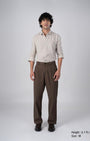 TAILORAEDGE Classic Fused Linen Shirt In Cream