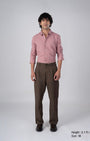 TAILORAEDGE Classic Fused Linen Shirt In Pink