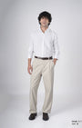 TAILORAEDGE Classic Fused Linen Shirt In White