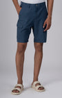 TAILORAEDGE Easy Iron Cargo Shorts In Blue