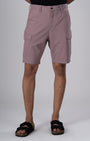 TAILORAEDGE Easy Iron Cargo Shorts In Lavender