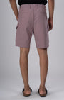 TAILORAEDGE Easy Iron Cargo Shorts In Lavender