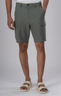 TAILORAEDGE Easy Iron Cargo Shorts In Pistachio