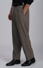 TAILORAEDGE Easy Iron Flexi Relaxed Trouser In Beige