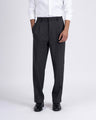 TAILORAEDGE Easy Iron Flexi Relaxed Trouser In Dark Grey