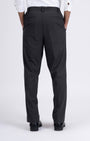 TAILORAEDGE Easy Iron Flexi Relaxed Trouser In Dark Grey