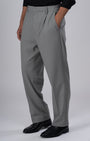 TAILORAEDGE Easy Iron Flexi Relaxed Trouser In Grey