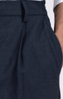 TAILORAEDGE Easy Iron Flexi Relaxed Trouser In Navy