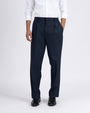 TAILORAEDGE Easy Iron Flexi Relaxed Trouser In Navy