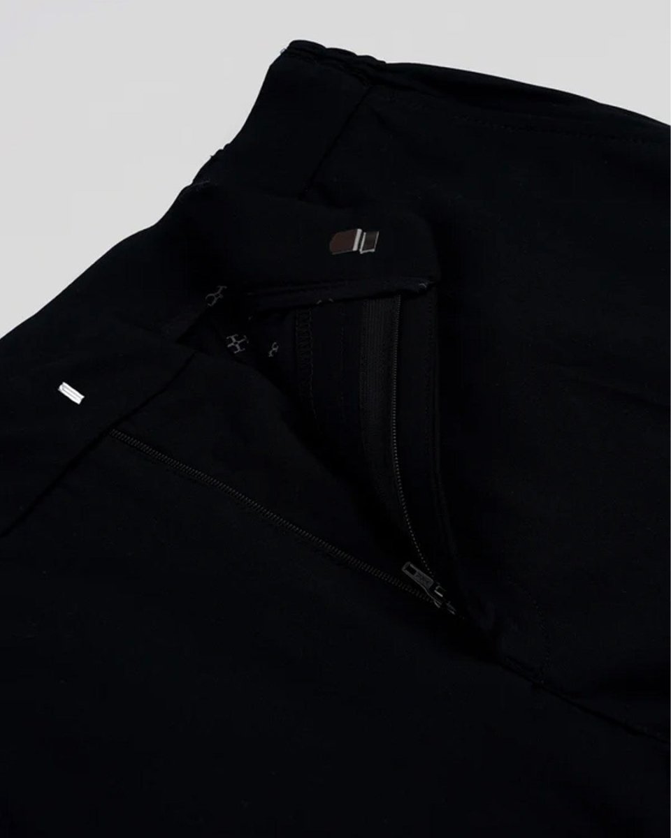 TAILORAEDGE Easy Iron Flexi Tailored Trouser In Black