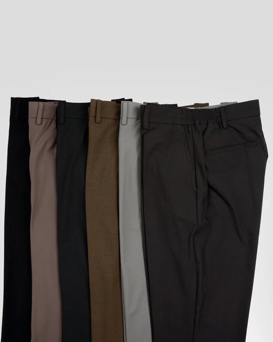 TAILORAEDGE Easy Iron Flexi Tailored Trouser In Brown