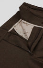 TAILORAEDGE Easy Iron Flexi Tailored Trouser In Brown