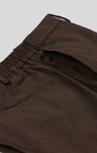 TAILORAEDGE Easy Iron Flexi Tailored Trouser In Brown