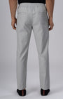 TAILORAEDGE Easy Iron Flexi Textured Tailored Trouser In Grey