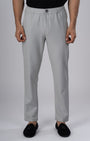 TAILORAEDGE Easy Iron Flexi Textured Tailored Trouser In Grey
