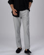 TAILORAEDGE Easy Iron Flexi Textured Tailored Trouser In Grey