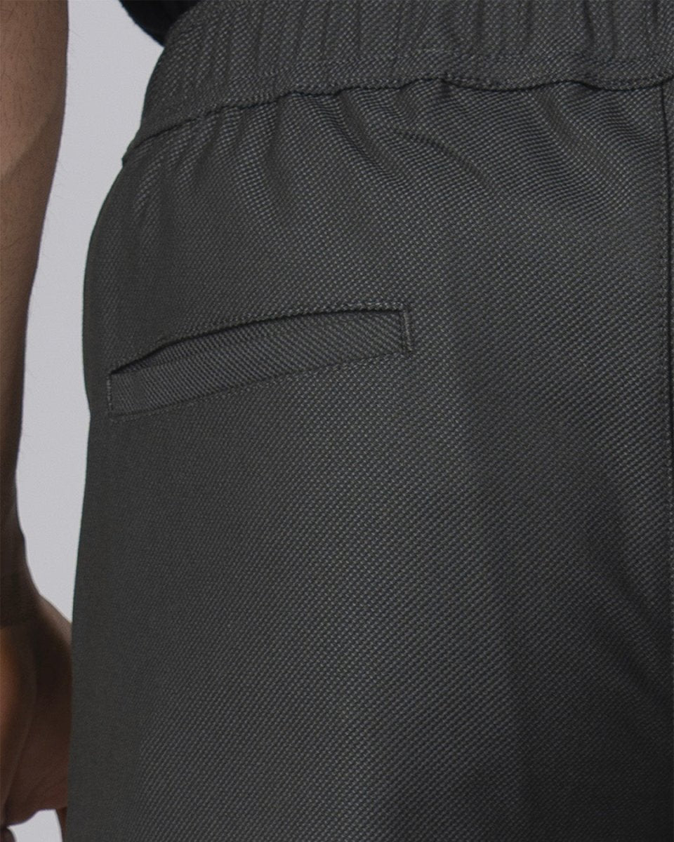 TAILORAEDGE Easy Iron Flexi Textured Tailored Trouser In Olive