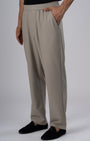 TAILORAEDGE Easy Iron Flexiwaist Relaxed Trouser In Beige