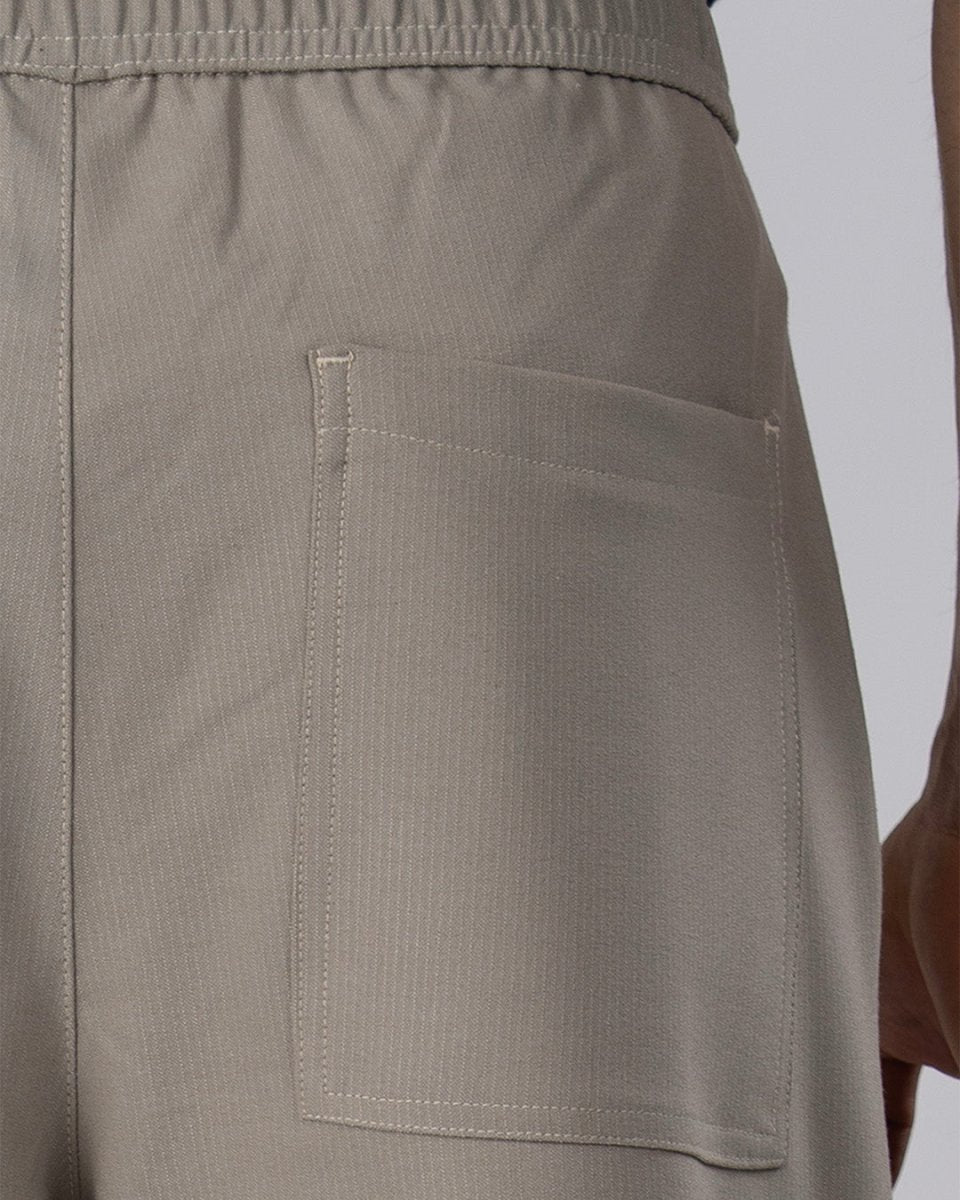 TAILORAEDGE Easy Iron Flexiwaist Relaxed Trouser In Beige