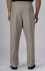 TAILORAEDGE Easy Iron Flexiwaist Relaxed Trouser In Beige
