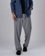 TAILORAEDGE Easy Iron Flexiwaist Relaxed Trouser In Grey