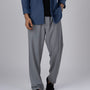 TAILORAEDGE Easy Iron Flexiwaist Relaxed Trouser In Grey