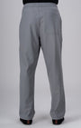 TAILORAEDGE Easy Iron Flexiwaist Relaxed Trouser In Grey
