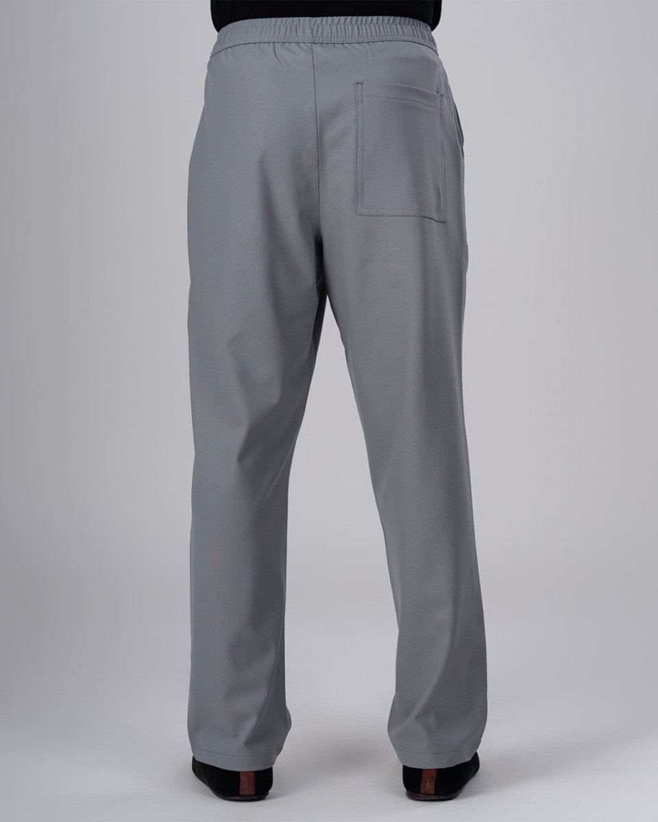 TAILORAEDGE Easy Iron Flexiwaist Relaxed Trouser In Grey
