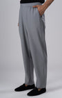 TAILORAEDGE Easy Iron Flexiwaist Relaxed Trouser In Grey