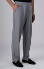 TAILORAEDGE Easy Iron Flexiwaist Relaxed Trouser In Grey