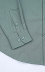 TAILORAEDGE Easy Iron Office Stretch Shirt In Green