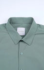 TAILORAEDGE Easy Iron Office Stretch Shirt In Green