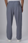 TAILORAEDGE Easy Iron Striped Flexiwaist Relaxed Trouser In Blue