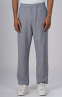 TAILORAEDGE Easy Iron Striped Flexiwaist Relaxed Trouser In Light Blue