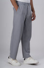 TAILORAEDGE Easy Iron Striped Flexiwaist Relaxed Trouser In Light Blue