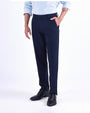 TAILORAEDGE Easy Iron Striped Formal Pants In Navy