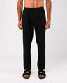TAILORAEDGE Easy Iron Textured Flexiwaist Tailored Trouser In Black