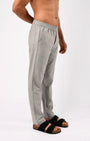TAILORAEDGE Easy Iron Textured Flexiwaist Tailored Trouser In Grey