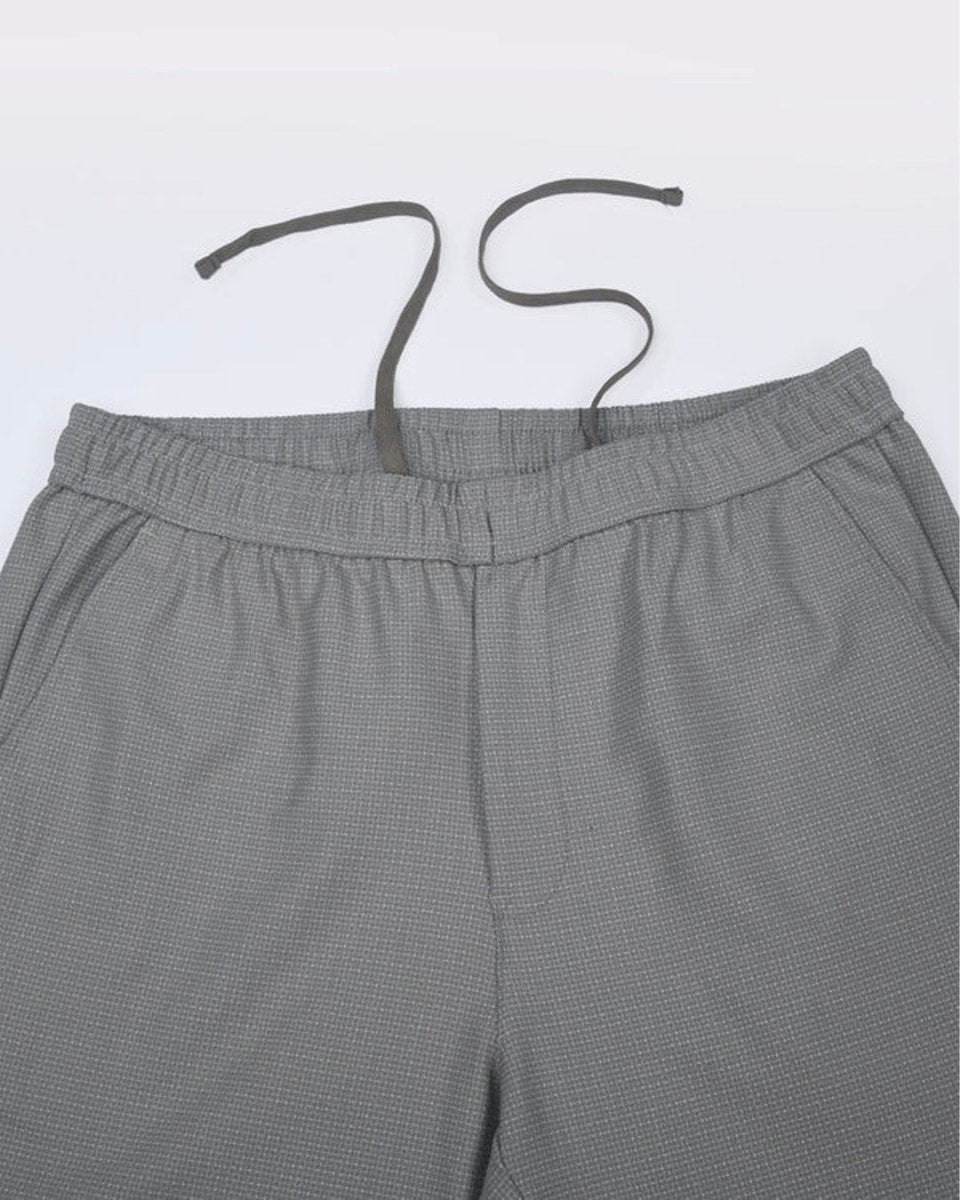 TAILORAEDGE Easy Iron Textured Flexiwaist Tailored Trouser In Grey